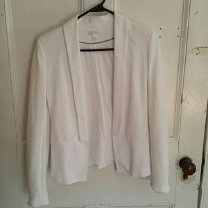 White cotton blazer